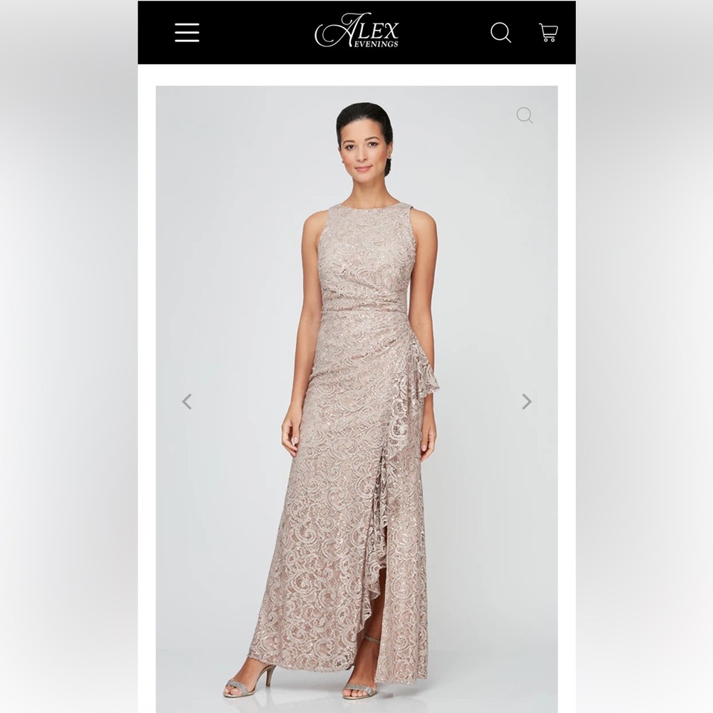 Elegant Lace Evening Gown
